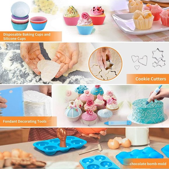 Professional Cake Decorating Tools Supplies Baking 236 Accessories (1KitAnyColor - Picture 4 of 7